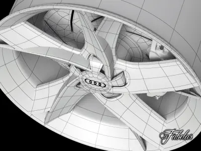 Audi A5 rim 3D model
