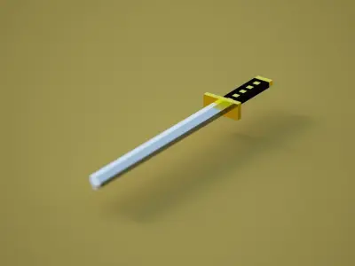 Voxel Katana 3D model