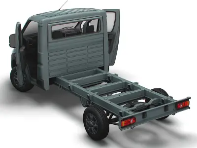 RAM Promaster Chassis Truck SCab 3450WB HQInterior 2023 3D model