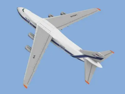 An-124N boeing for gta san andreas Low-poly 3D model