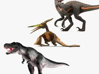 Carnivorous Dinosaurs Collection 3D model