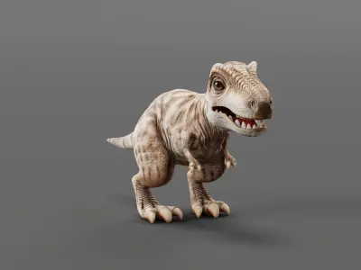 Tyrannosaurus Rex Baby Dinosaur Low-poly 3D model