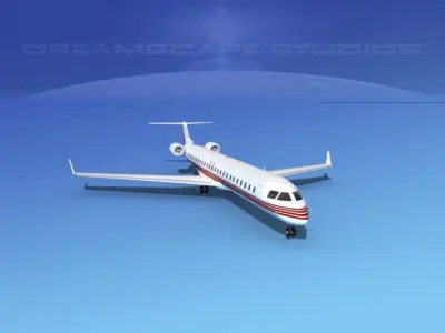 Bombardier CRJ1000 Corporate 3 3D model