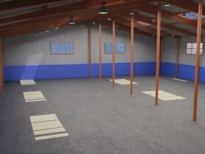 Industrial Building High Res 3D model