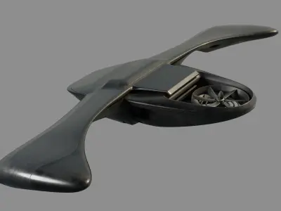 Sci-fi Airplane  3D model