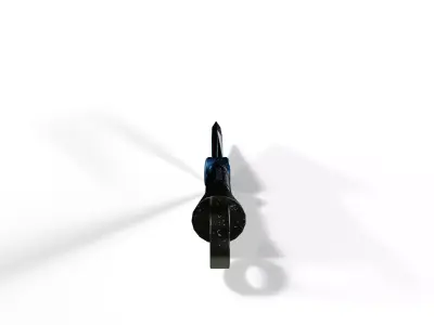 Sci-Fi Knife - Kunai Low-poly 3D model