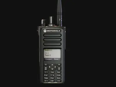 Motorola DP 4801 Radio Low-poly 3D model