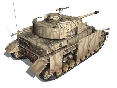 PzKpfw IV - Panzer 4 - Ausf H Late 3D model