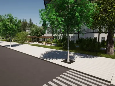 Residential and commercial building Stanczyk 3D model