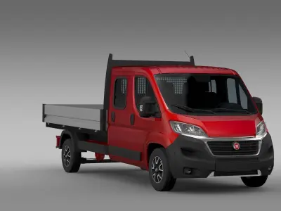 Fiat Ducato Crew Cab Truck 2017 3D model