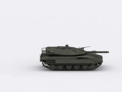 Merkava Tank Low-poly 3D model