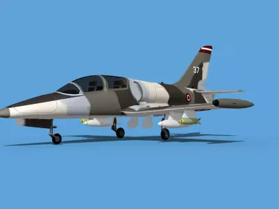 Aero Vodochody L-39C Albatross Latvia 3D model