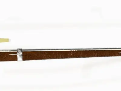 1800s Full Napoleonic Pack Of Weapons Musket Sabre Pistol bonus Low-poly 3D model