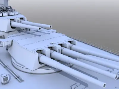 BATTLESHIP HMS PRINCE OF WALES 3D model