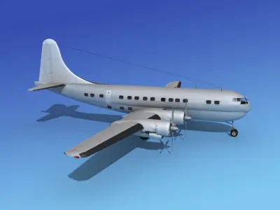 Boeing 377B Stratocruiser 3D model