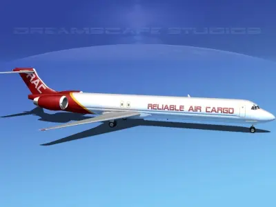 Douglas MD-80 Reliable Air Cargo 3D model