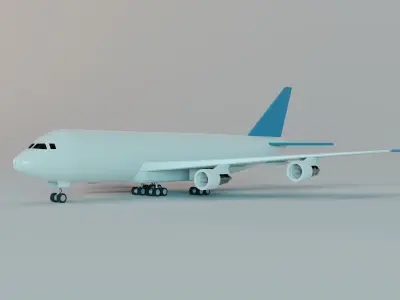Toy Plane - Commercial Airliner 3D model