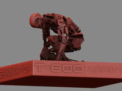 Terminator T800 T2 Arrival 3D print model