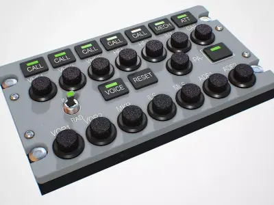 AUDIO Panel Low-poly 3D model