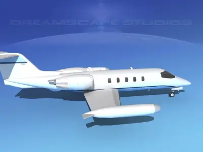 Gates Learjet 35 V07 3D model