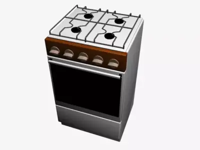 Gas-stove stove Free 3D model