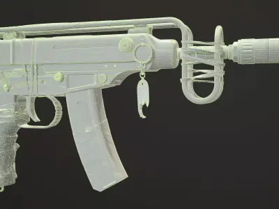 Small Uzi Low-poly 3D model