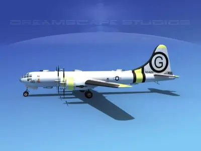 Boeing B-29 Superfortress Miss Angelica 3D model