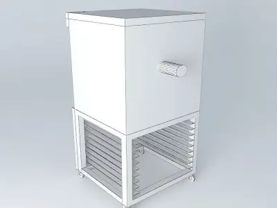 Kit stainless steel freezer Free 3D model