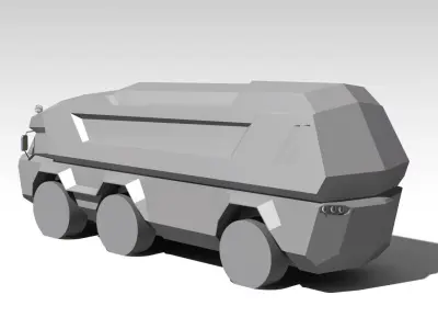 CherAn BTR Camper 02 Free 3D model