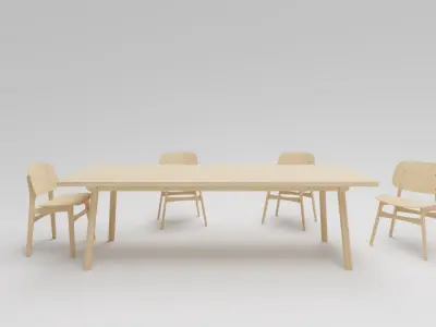 Table Taro Model 6111 Free 3D model