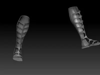 glamorous roman shoe 3D model