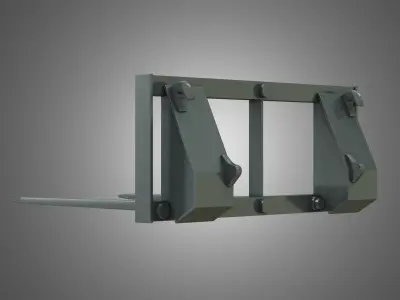 Bale Spike - Front Loader 3D model