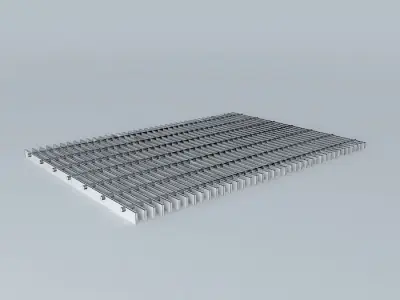 Grating metal floor Free 3D model
