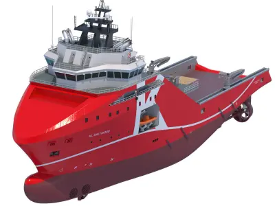 95 m AHTS Supply Vessel KL SALTFJORD 3D model