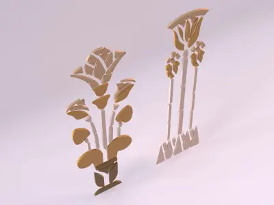 Egyptian Symbols - 030 Low-poly 3D model