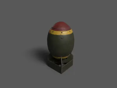 Low-Poly Bombs Low-poly 3D model