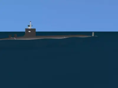 Virginia Class SSGN 799 USS Utah 3D model