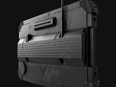 Tablet Phone Military Low-poly 3D model