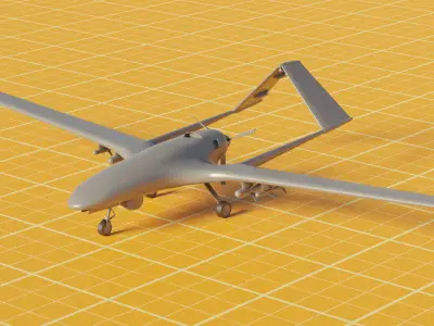 3D model of UCAV Bayraktar TB2 3D model