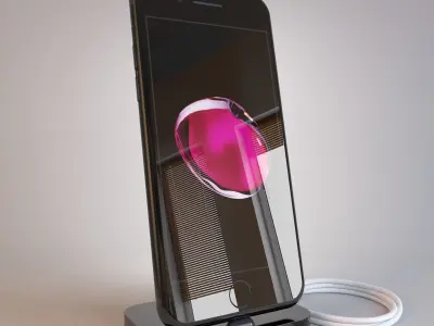 Apple iPhone 7 on All Color 3D model