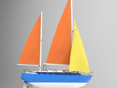 Flagship Boat 2 3D model