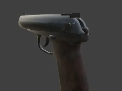 weapon pistol makarov Low-poly 3D model