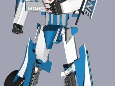 Sketchyphysics Mirage transformer Free 3D model