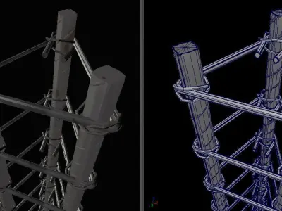 3D Steel concrete reinforcement Free 3D model
