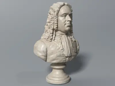 Handel Bust 3D model