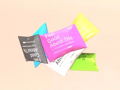 PBR Parcel Bag Low-poly 3D model