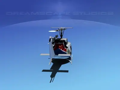 Bell 212 V11 Police SRT 3D model