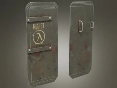 Half-Life 2 Shield Pack Free low-poly 3D model