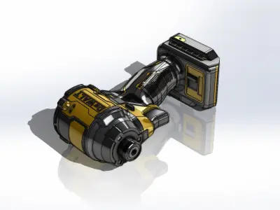 Parafusadeira Eletrica DeWalt Electric Screwdriver 3D model