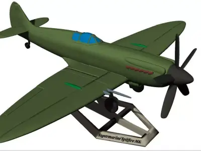 Supermarine Spitfire MK 3D print model